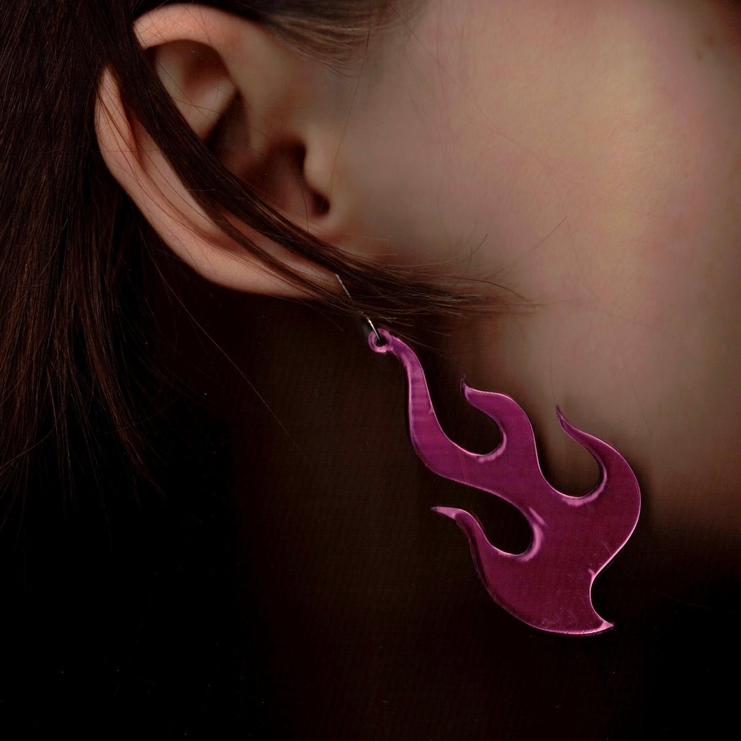 Pink Tribal Earrings