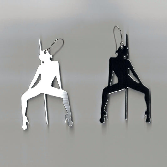 Muse Silhouette Earrings – Statement Jewelry (Gold / Silver / Black)