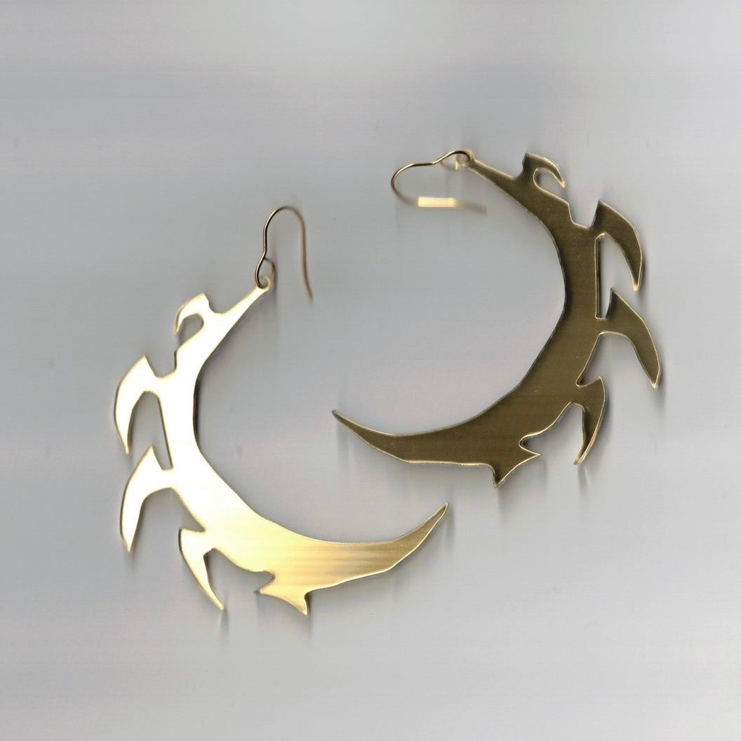 Moon Earring Gold